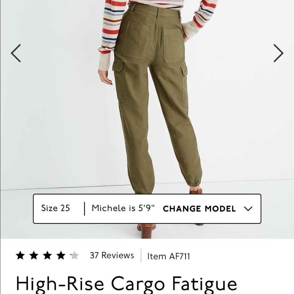 NWT Madewell Cargo Pants - Picture 3 of 7